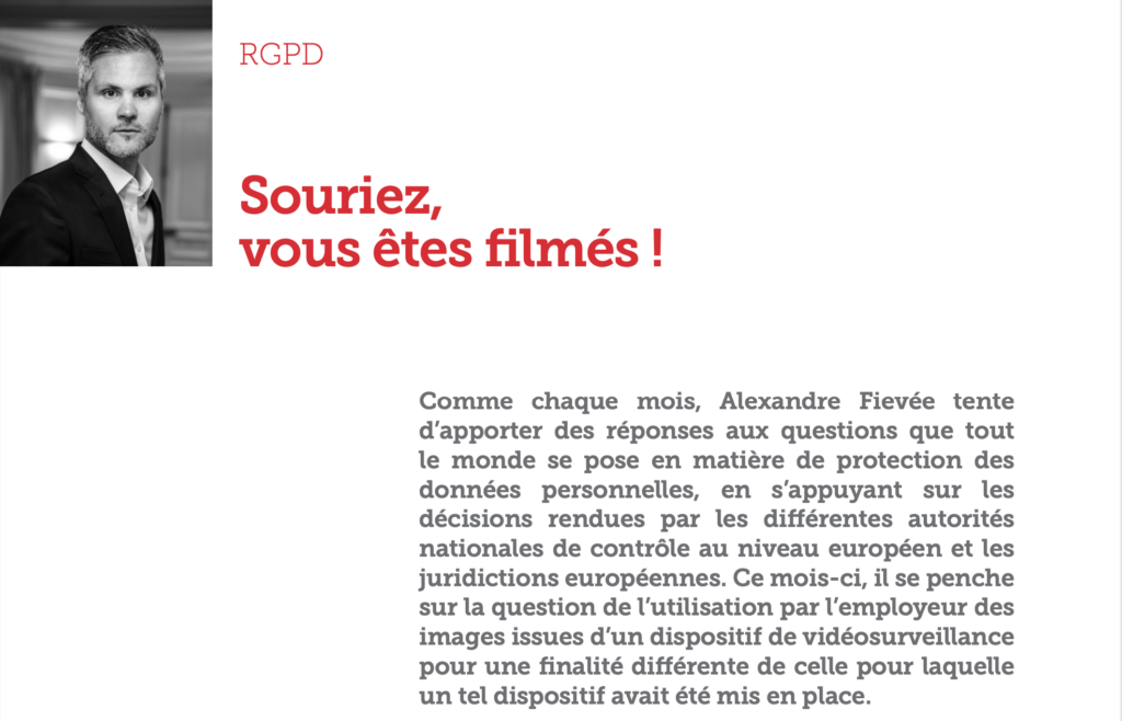 Souriez, vous êtes filmés !