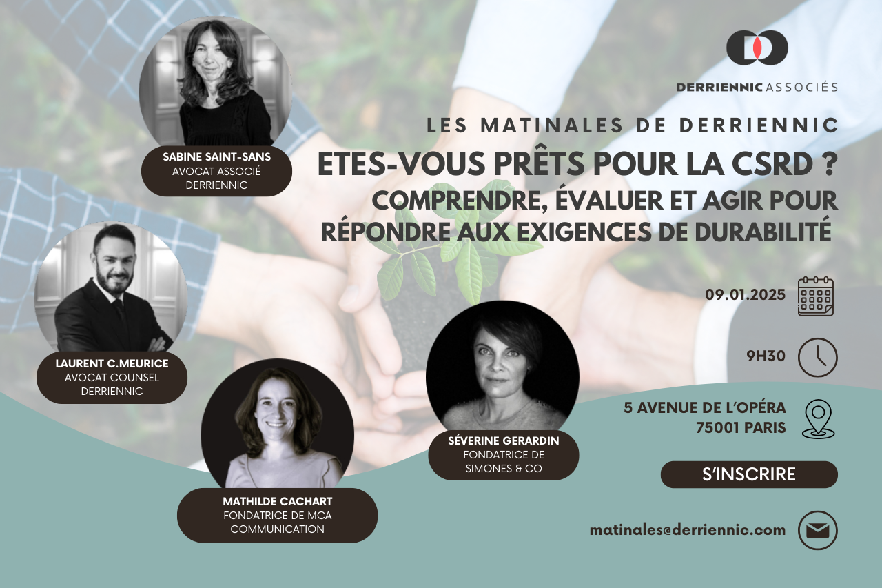 Etes-vous prêts pour la CSRD ? @ Cabinet Derriennic Associés | Paris | Île-de-France | France