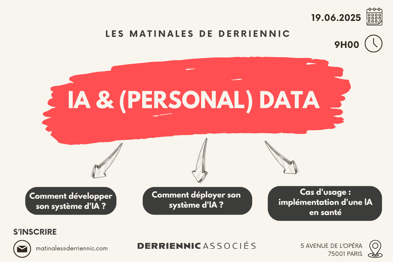 IA & (Personal) Data @ Cabinet Derriennic Associés | Paris | Île-de-France | France