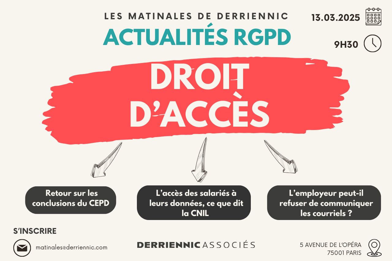 Actualités RGPD @ Cabinet Derriennic Associés | Paris | Île-de-France | France